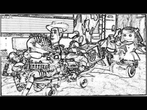 Woody saves Buzz! Toy Story (slomo'16)