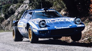Lancia Stratos supercar with pure engine sounds
