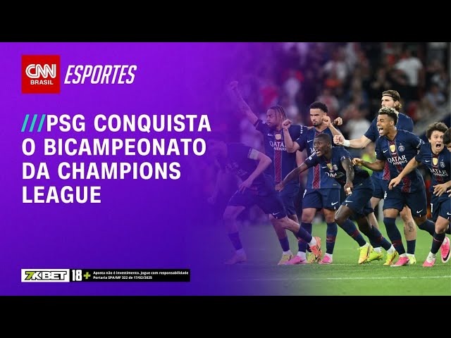 PSG derrota Arsenal e conquista o bicampeonato da Champions League | AGORA CNN