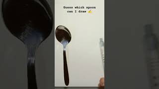 Guess which spoon 🥄 can I draw  #art #spoon