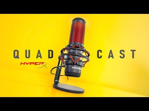 HyperX QuadCast - USB Kondensatorinis Mikrofonas video