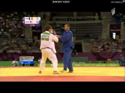 Loic Pietri vs Avtandil Tchrikishvili judo European teams championships final - Baku 2015