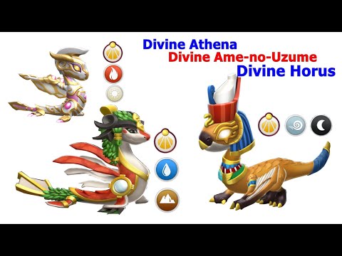 Revealed Athena, Horus and Ame no Uzume Elements-Dragon Mania Legends | Finished Movie Marathon