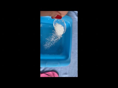 USO solo 2 cucchiaini di SALI DI EPSOM per i piedi gonfi