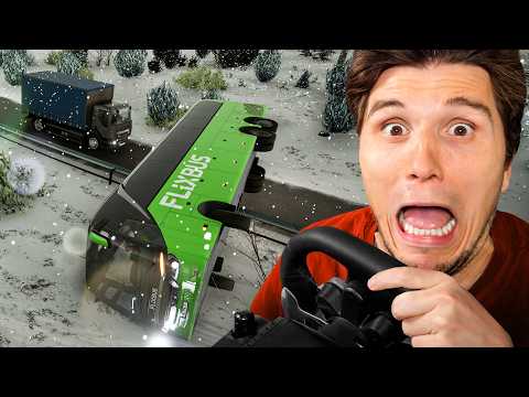 Flixbus fährt über Leitplanke & kippt um | Fernbus Simulator