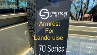 Landcruiser 70 Series Arm rests and cup holders One Stone Armrests