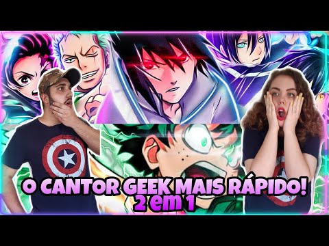 REACT-|2 EM 1|SpeedLord 2- Espadachins (Animes) e Rap do Midoriya | Detroit Smash | Flash Beats