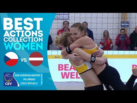 Best Actions | Kolocova/Kvapilova vs Graudina/Kravcenoka | Gold Medal Match | #EuroBeachVolley 2018