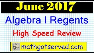 June 2017 algebra 1 Answers NYS Regents Examination 1 to 24 Multiple Choice