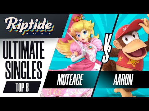 MuteAce (Peach) vs Aaron (Diddy Kong) - Ultimate Singles Top 8 - Riptide 2023