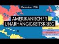 Der Amerikanische Unabhängigkeitskrieg Zusammenfassung Auf Einer Karte