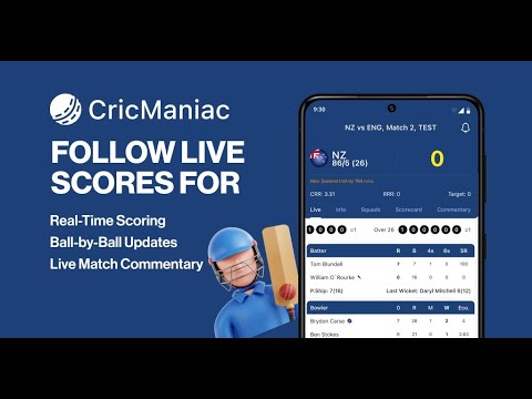 CricManiac: Live Cricket Score video thumbnail
