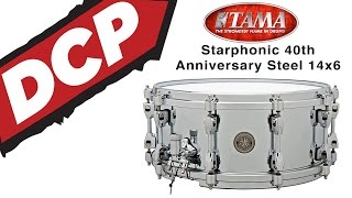 Video thumbnail for Snarewall Demos: Tama 40th Anniversary Starphonic 5mm Steel Snare Drum 6x14 by Drum Center of Portsmouth