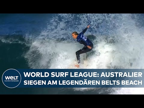 World Surf League: Surf-Legenden am Belts Beach reiten perfekte Wellen