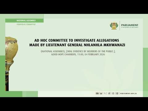 Ad Hoc Committee to Investigate Allegations made by Lieutenant General Mkhwanazi, 4 February 2026