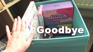 Craft Room Declutter Part 12 (Chatty Vlog Style) || Purging Acrylic Paint Markers & Pens