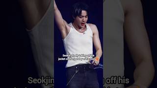 Download lagu Seokjin finally took off his jacket on the last day of his tour OMG 🤯🔥 #jin #fypviralシ #bts mp3