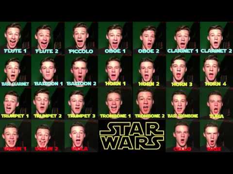 I sing the ENTIRE orchestra in the Star Wars theme (Voice Orchestra)