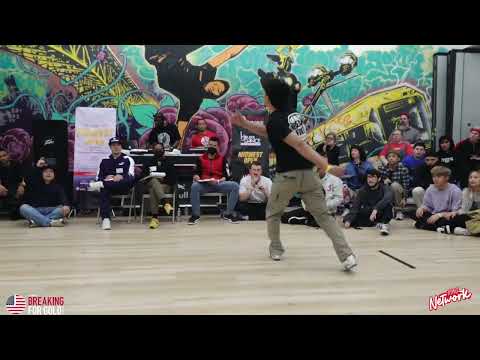 Raw Skeleton Vs Valencio- B-Boy Top 16 - Midwest Open - Breaking For Gold USA - USA Dance - BNC