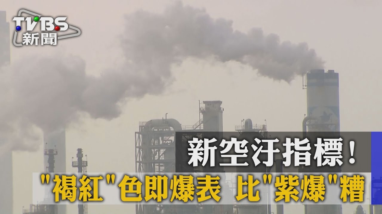 新空汙指標!「褐紅」色即爆表 比「紫爆」糟