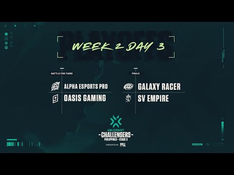 (FIL) 2021 VCT Stage 3 - Challengers PH - Week 2 Main Event - Day 3