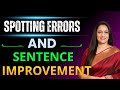 Spotting Errors And Sentence Improvement Eduquity Pattern Rani Ma Am
