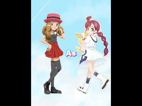 pokemon || serena in other's in outfits 💕 #pokemon #short #serena
