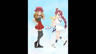 pokemon || serena in other&#39;s in outfits 💕 #pokemon #short #serena