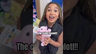 Scarlett loves her new Axolotl from Build A Bear! #BuildABear_Partner #shorts #scarlett
