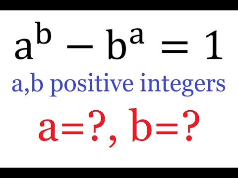 Catalan’s Conjecture | Solving An Exponential Equation with Two Variables | Try and Error