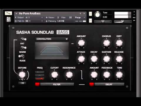Sasha Soundlab Tutorials 1 : Bass
