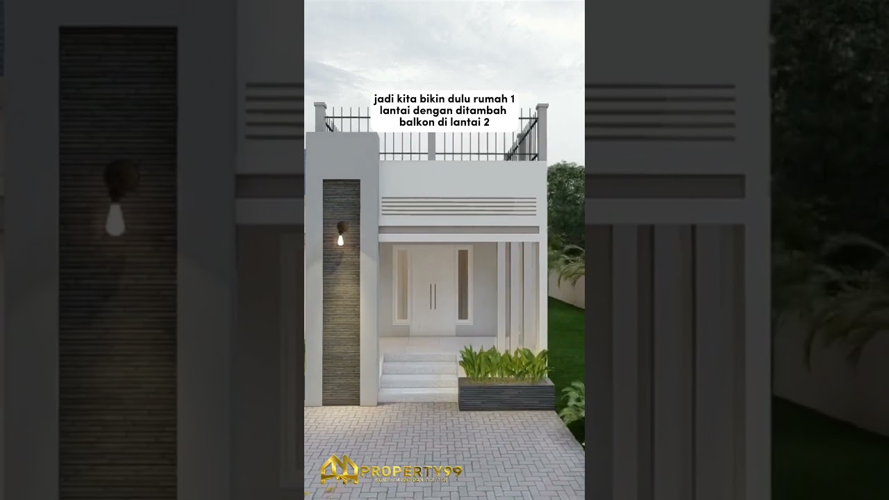 DESAIN RUMAH TUMBUH 7X14 METER