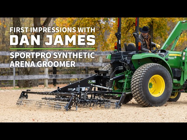 First Look: Dan James Test Drives the SportPro Synthetic Arena Groomer