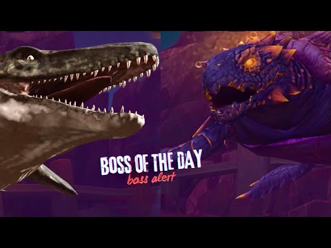 MOSASAURUS REBIRTH VS AKUPARA 81 In JW - Jurassic World: Bosses Battle