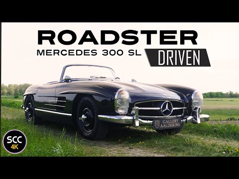MERCEDES BENZ 300 SL | 4K | 300SL W198 ROADSTER - Drive in top gear Mercedes engine sound | SCC TV