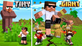 I Joined GIANTS Vs TINY Minecraft Civilization with Doorbin..