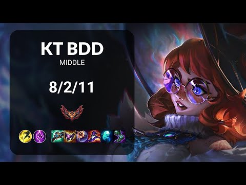 KT Bdd Aurora vs Tristana MIDDLE - KR GRANDMASTER Patch 14.24