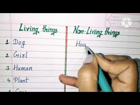 10 Living things and non-living things। Name of living things and non-living things