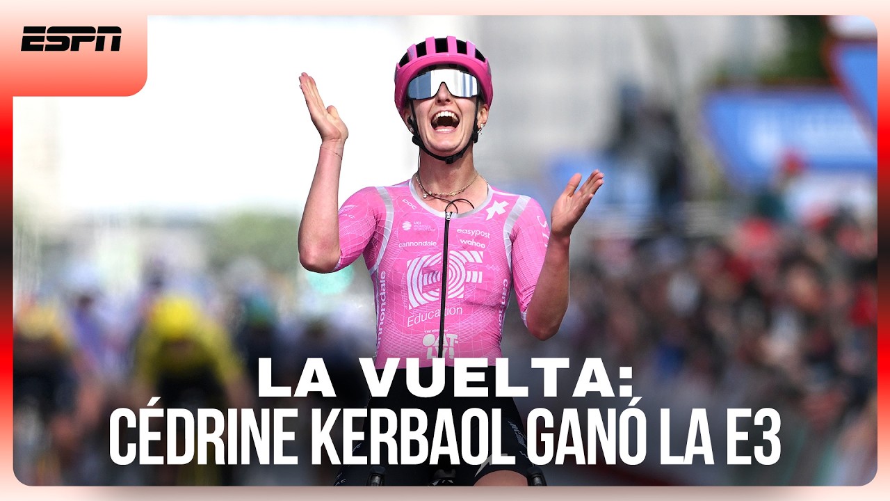 PUÑO EN ALTO PARA CÉDRINE KERBAOL TRAS QUEDARSE CON LA  ETAPA 3 DE LA VUELTA A ESPAÑA | RESUMEN