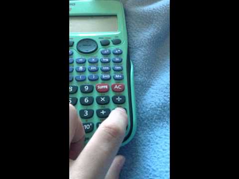 comment faire x sur une calculatrice