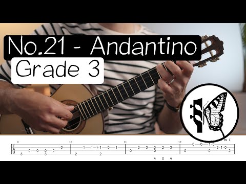 17/32 - No21 Andantino - Mauro Giuliani - Grade 3| 32 Progressive Ukulele Fingerstyle Studies
