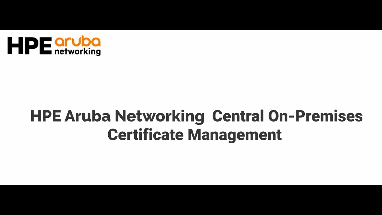 Certificate Management