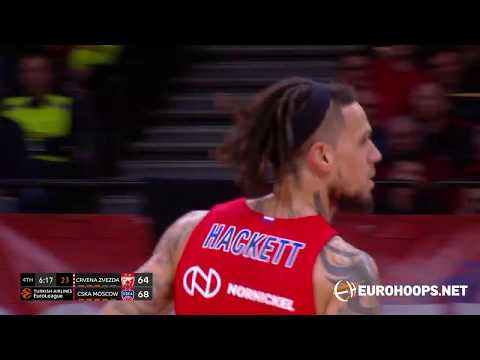 Crvena Zvezda mts Belgrade - CSKA Moscow 81-86: Daniel Hackett (19 points)