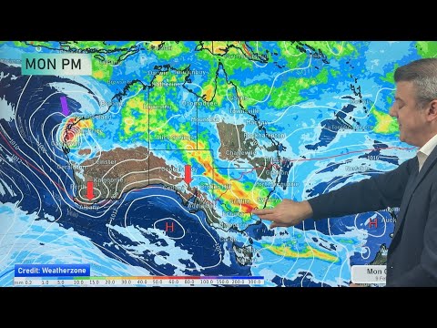 Oz 8 Day: Wet weather coming for some dry regions, tropical cyclone risk for WA