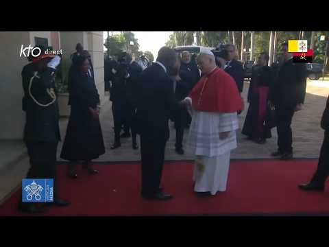 Visite de courtoisie du pape #LéonXIV au président de la République d’Angola #PapeenAngola