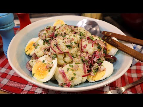 Warm cauliflower salad with vinaigrette