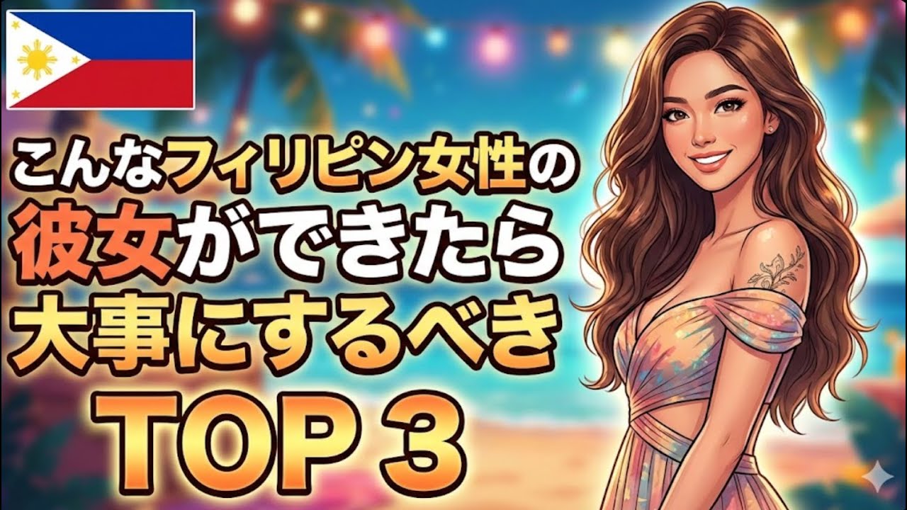 こんなフィリピン女性の彼女ができたら大事にするべき TOP 3 YouTubeサムネイル