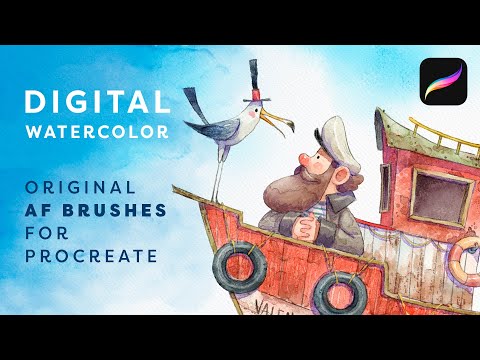 WATERCOLOR AF BRUSHES FOR PROCREATE