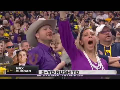Max Duggan 2022 Fiesta Bowl CFP Semifinal Highlights vs Michigan
