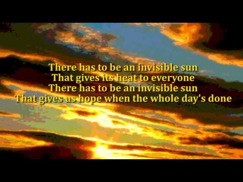 The Police - Invisible Sun (plus lyrics) (1981) [HIGH QUALITY COVER VERSION]